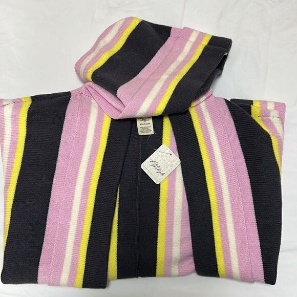 Free People All I Need Striped Hooded Kimono Poncho - Picture 5 of 13